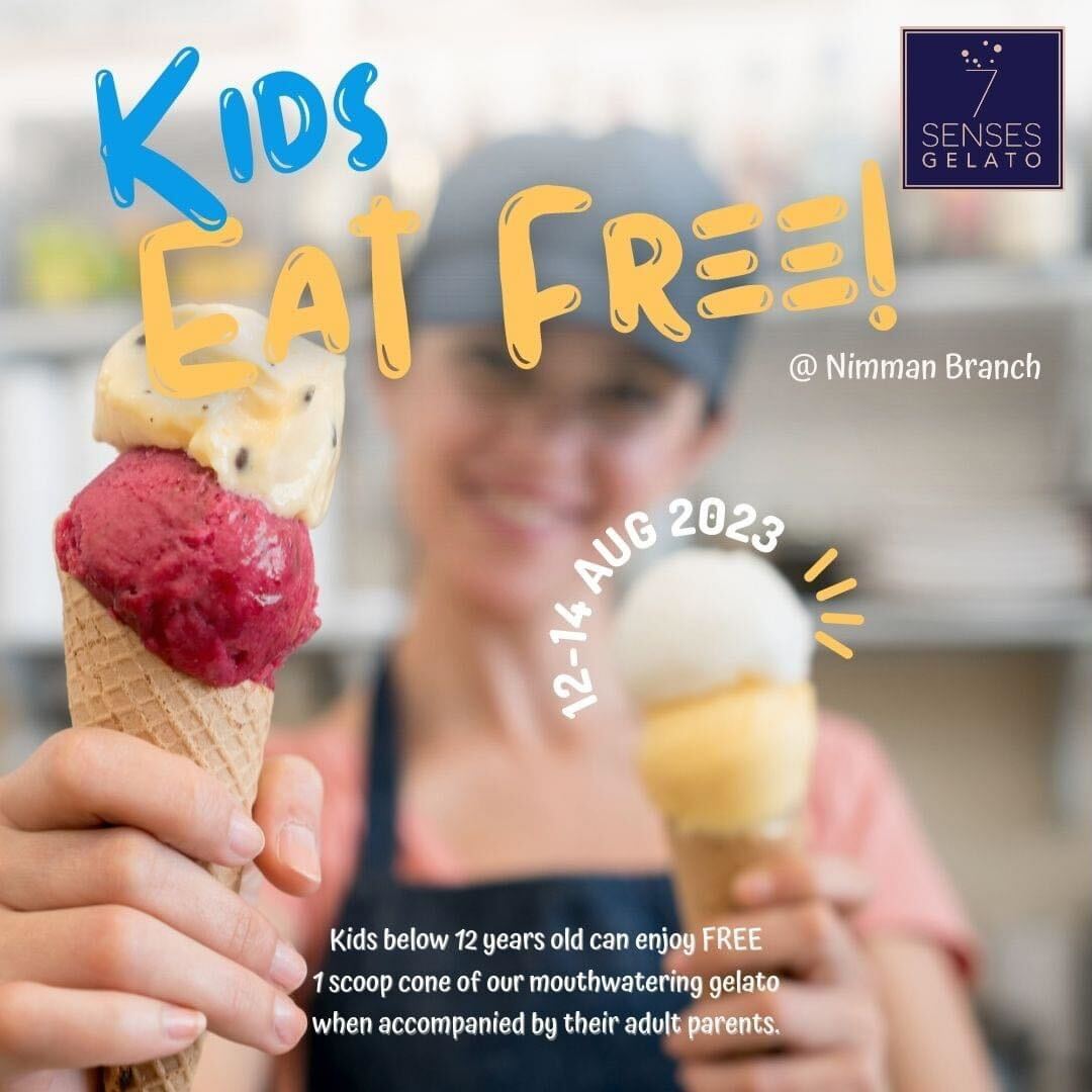 7 Senses Gelato Studio - Kids Eat Free