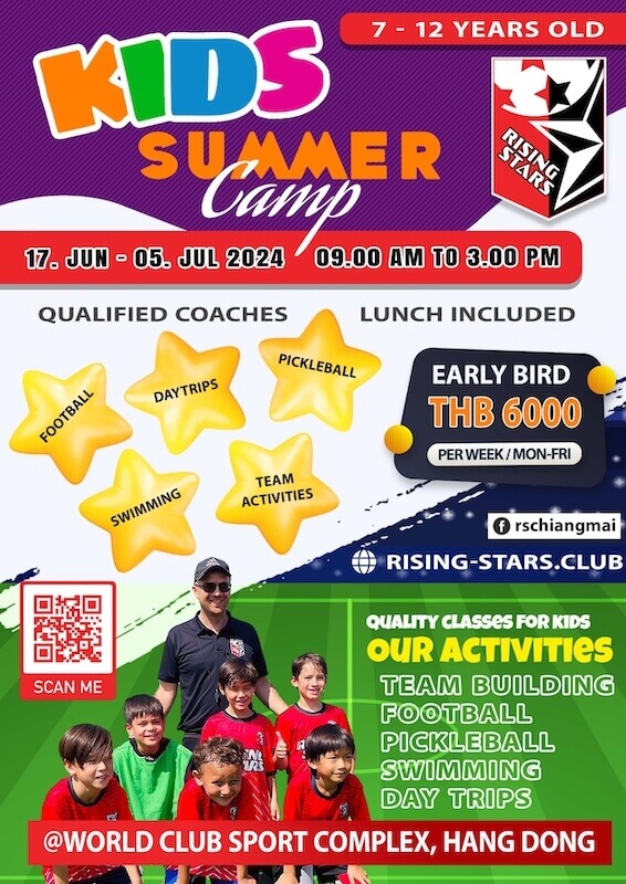 Rising Stars Football Academy Chiang Mai - Kids Summer Camp