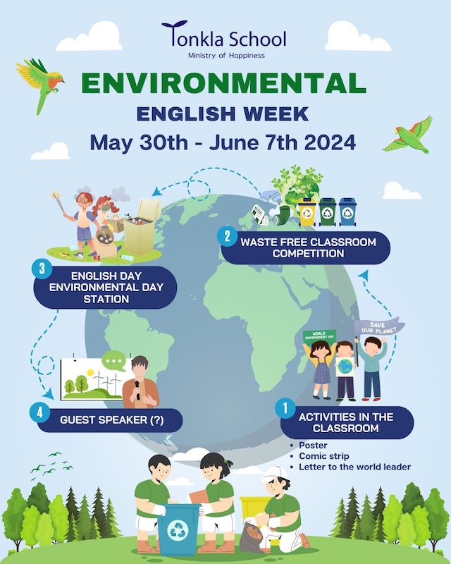 Tonkla School Chiangmai - Environmental English Week