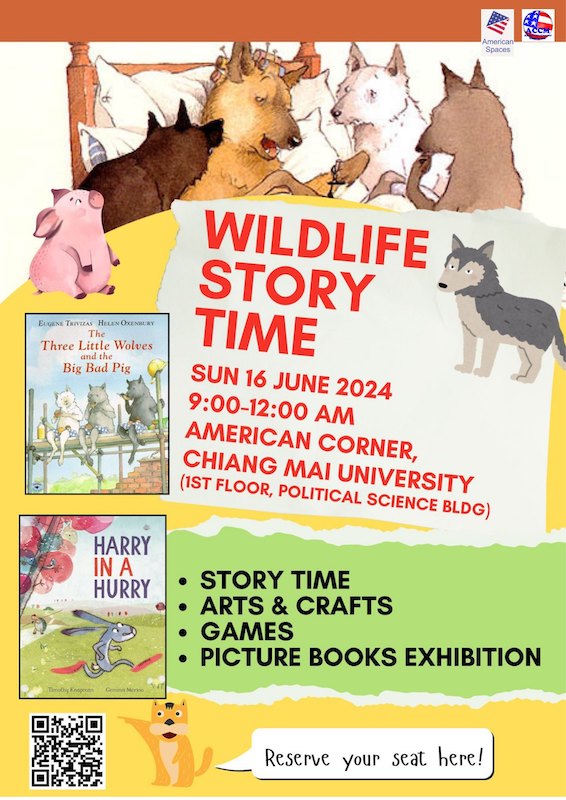 American Corner, Chiang Mai University - Wildlife Story Time