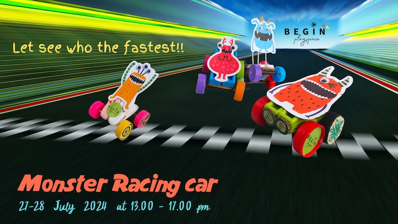 Begin Playspace - Monster Racing Car Workshop