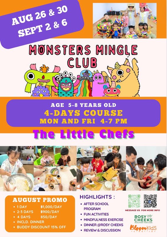 BLOOM SPACE – Monsters Mingle Club : The Little Chefs