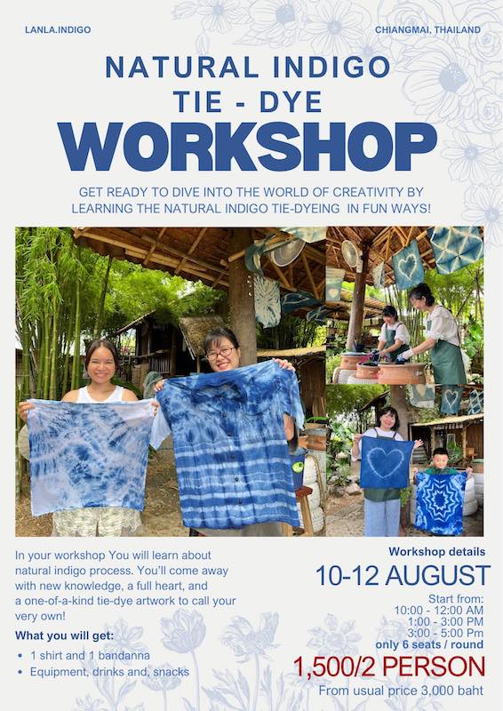 Lanla.indigo - Natural Indigo TIE - DIE Workshop