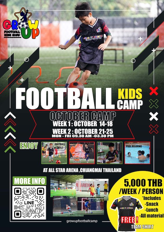 GROW UP Chiangmai Football Camp - October Camp