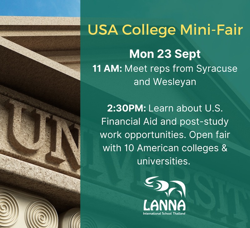 Lanna International School Thailand - USA College Mini Fair