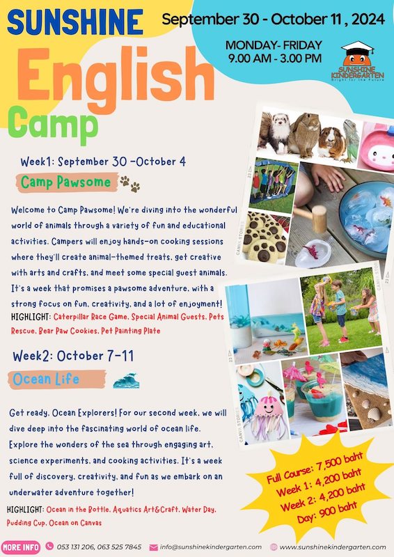 Sunshine Kindergarten Chiangmai - English Camp