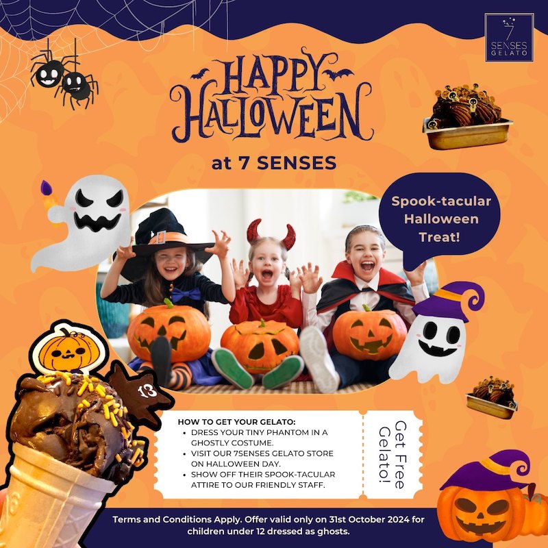 7 Senses Gelato Studio - Happy Halloween