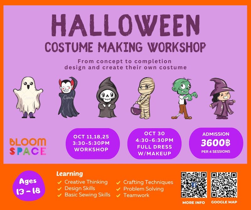 BLOOM SPACE - HALLOWEEN COSTUME MAKING WORKSHOP