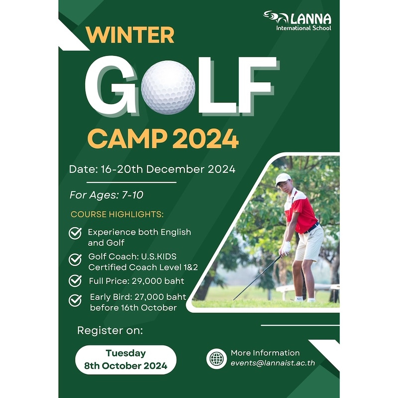 Lanna International School Thailand - Winter Golf Camp