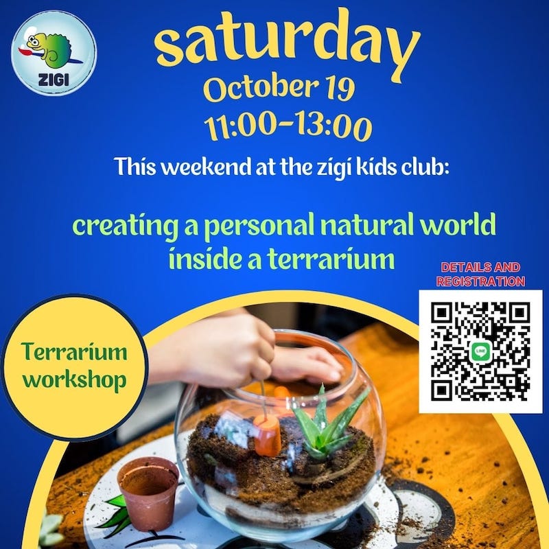 ZIGI kids club Chiang Mai - Terrarium Making & Family Fun