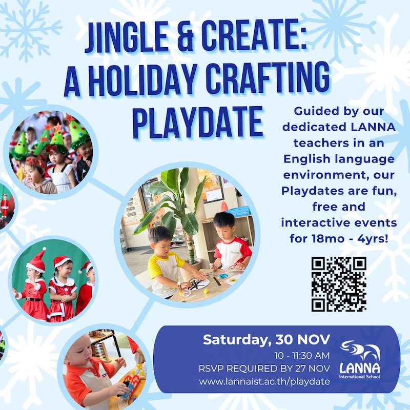 Lanna International School Thailand - Jingle & Create a Holiday Crafting Playdate