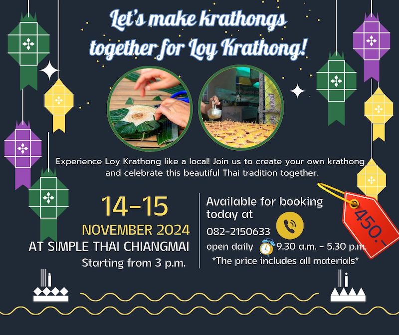 Simple Thai Chiang Mai Language School - Let's Make Krathong Together