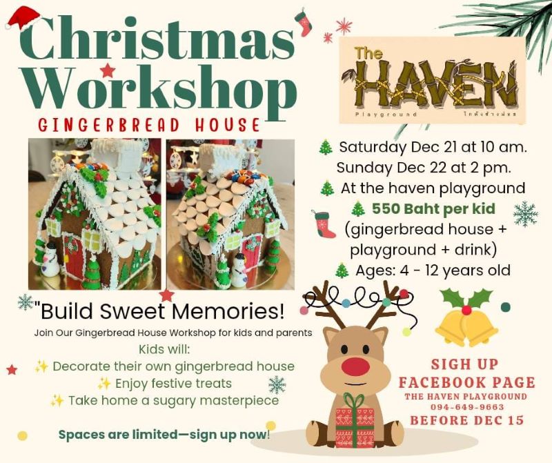 The Haven playground - Christmas Workshop