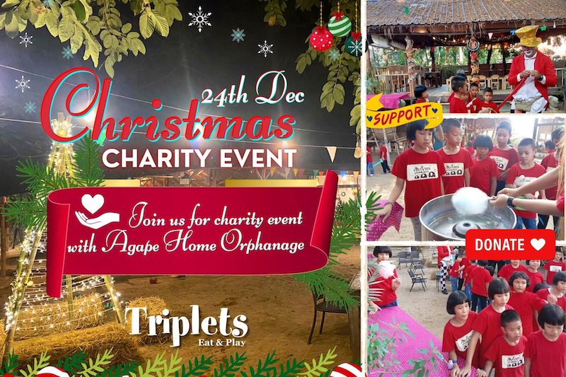 Triplets Eat & Play - Christmas Charity Event