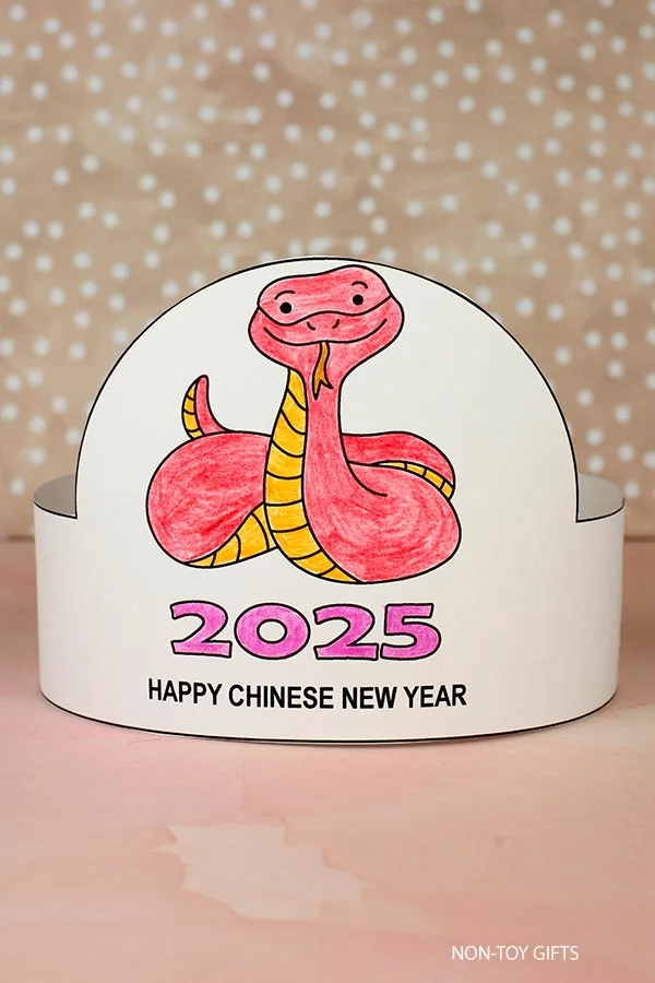 Chinese New Year Snake Paper Hat